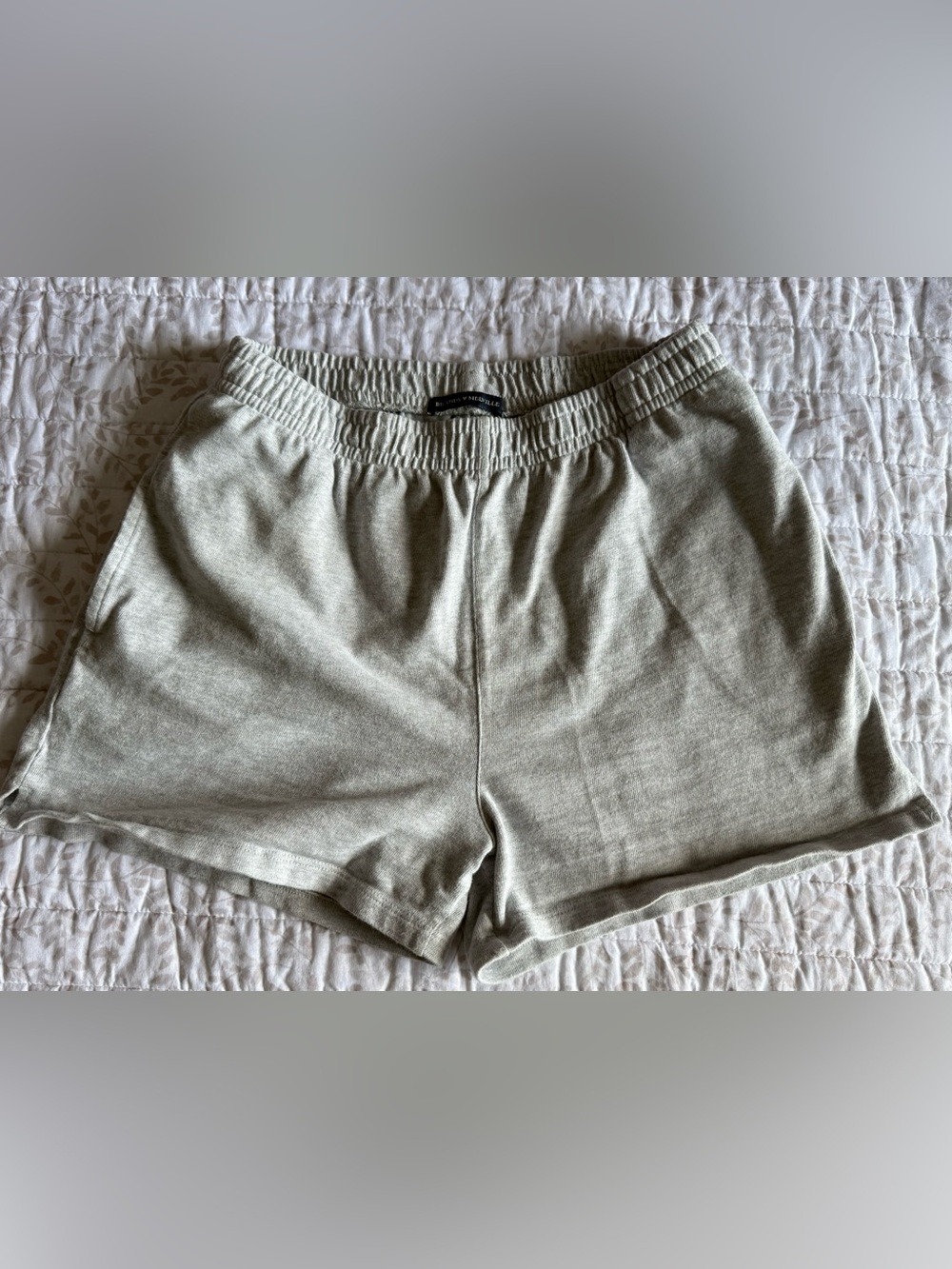 Brandy Melville Light Sage Athletic Knit Shorts